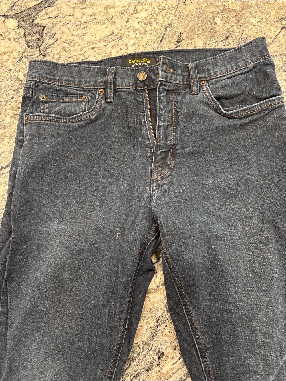 Urban Style Men's Dark blue Jeans - Classic Straight Fit  34x32